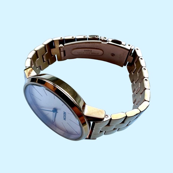 Nixon Womens Rose Gold The Kensington Round Bracelet Watch 2324 - Picture 2 of 5